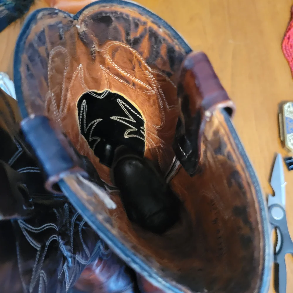 Vintage 1950s Cowboy Boots Costal Cowgirl Desert Inspired Giddy Up Boots Western - Picture 7 of 9